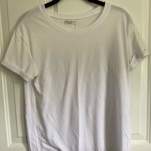 AWAKE Women’s White Short Sleeve Shirt Size Medium